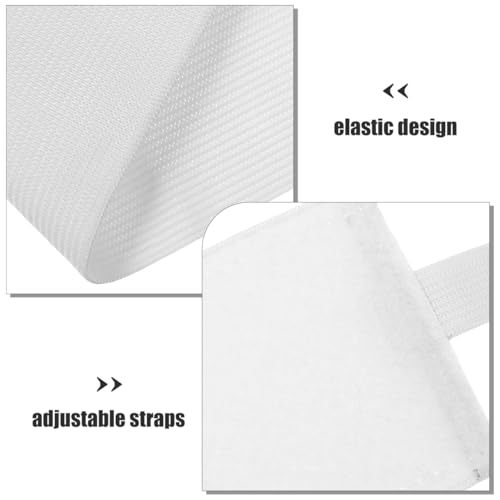 Toddmomy Captain Armband 4-Pack Blank Soccer Captain Armband Nylon Adjustable Sports Arm Band for Football Basketball Players White 17.71X2.75In