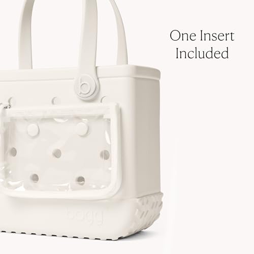 BOGG BAG Bitty Small Tote – 11” x 8.5” x 4.5” – Essential Bags for Beach, Pool, Boat, Sports, Tailgating, Cruise, Travel - color: Coconut