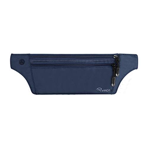 Ryaco Travel Money Belt, Slim RFID‑Blocking Hidden Waist Pouch - color: Dark Blue