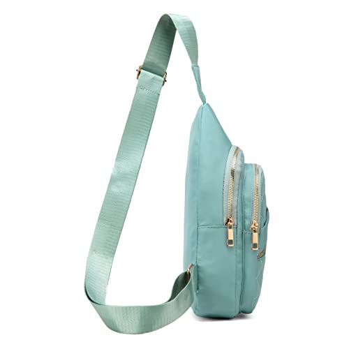 AOSTIHOT Crossbody Sling Bag Small Sling Backpack for Women, Chest Daypack Crossbody Shoulder for Travel Sport Running Hiking Green - color: Green