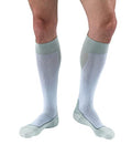 JOBST 7528902 Sport Compression Sock, Knee High, 15-20mmHg, White/Grey, Large - color: White/Grey, size: Large