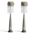 Munchkin® Sponge™ Baby Bottle Brush Set with Nipple Brush, 2 Pack - style: Modern Bottle Brush, Grey