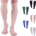 Doc Miller Calf Compression Sleeves 30-40 mmHg for Men & Women, 1 Pair - color: Beige, size: Small