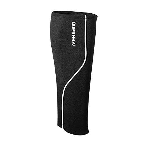 Rehband neoprene calf bandage, 1 piece, shin support, compression sleeve for running & endurance sports - size: Small