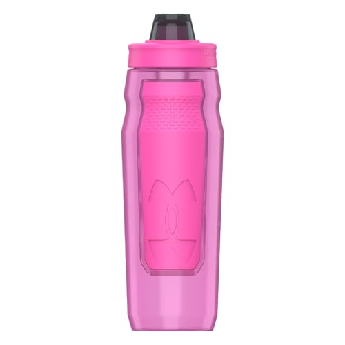 Under Armour 32oz Playmaker Squeeze Water Bottle - color: Rebel Pink