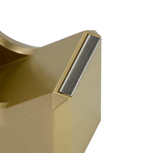 JAM PAPER Colorful Desk Tape Dispensers - Gold - Sold Individually - color: Gold, size: Pack of 1