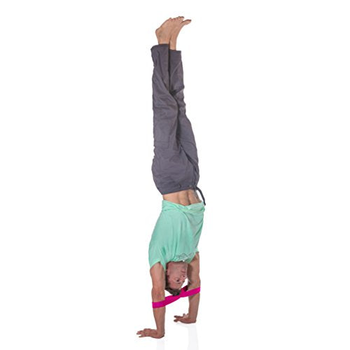 Infinity Yoga Strap for Stretching - Stretch - color: Dragonfruit, size: Large 19"-23.5"