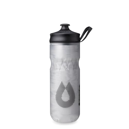 HydraPak Polar Sport Insulated Water Bottle (20oz, Pulse White) - color: Pulse White, style: 20oz/600ml
