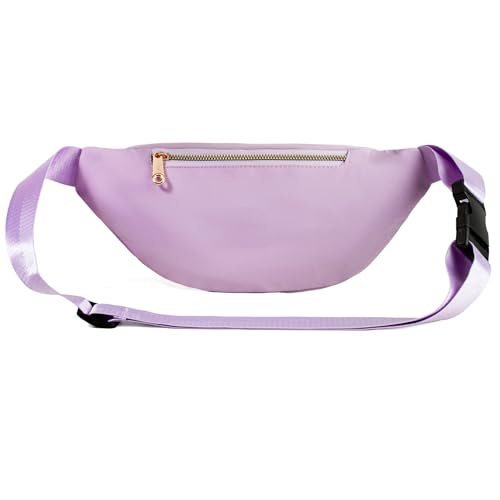 Fanny Pack Crossbody Bags for Women, Waist Pack for Running Sports Travel - color: D Purple