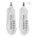 500ml Soft Flask Soft Water Bottle for Running, Hiking, Cycling and Climbing - 2Pcs White - color: 500ml, 2 white