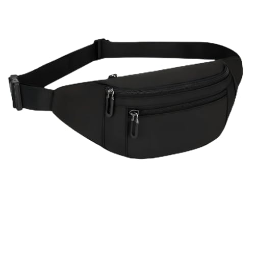 Fanny Pack Belt Bag for Men and Women, Anti-Theft Fanny Pack,Water-Resistant with 3-Zipper Pockets,waterproof fanny pack,Lightweight Running Waist Pack for Travel,Running,Hiking,Cycling