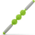 Fascia Muscle Roller, Cellulite Massager Fascia Roller for Cellulite and Sore Muscles, Neck, Leg, Back, Pressure Trigger Point Body Roller Deep Tissue Massage Stick Tools - 3 Massage Balls - color: Peak Green
