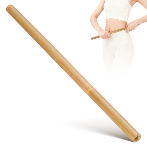 LALAFINA Bamboo Massage Stick, Long Body Roller for Muscle Massage, 1pc