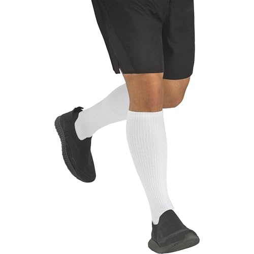 JOBST ACTIVA Athletic 15-20 mmHg Compression Socks Knee High, Closed Toe - color: White, size: Medium