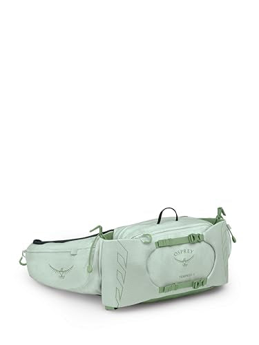 Osprey Tempest 6L Women's Lumbar Hiking Waist Pack - Fanny Pack with Water Bottle Holders - color: Frosty Mint Green/Botanica, style: 6l (Extended Fit)