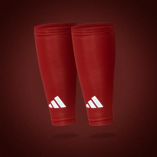 adidas Compression Calf Sleeve - color: Red, size: Small-Medium