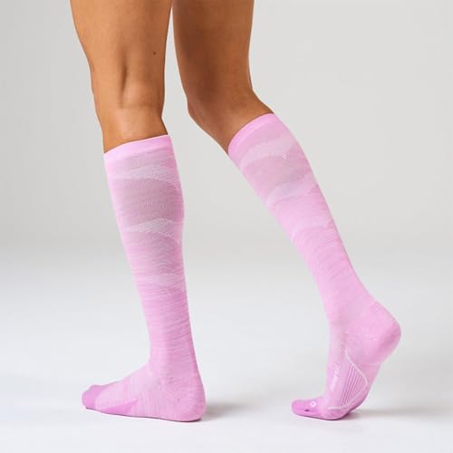 Feetures Compression Knee High Socks - Graduated Compression Socks for Women & Men - (1 Pair) - color: Rose Quartz (1 Pair), size: Large