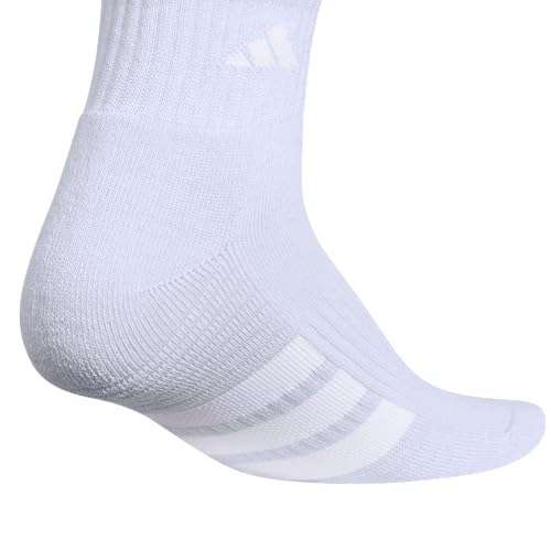 adidas Women's Cushioned Socks 3 Pairs - color: Frozen Purple/Clear Onix Grey/Solar Purple/4.0/Quarter, size: Medium, style: Quarter