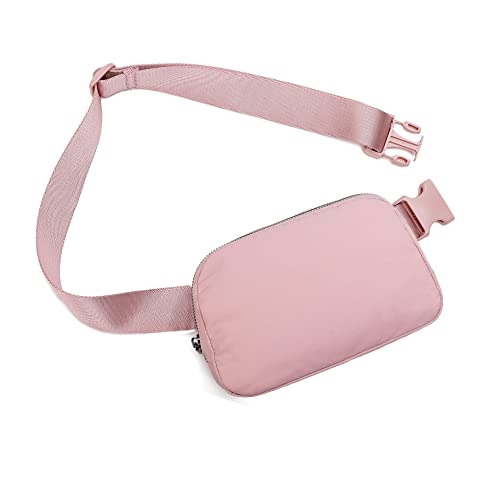 Fanny Belt Bag Waist Pack Crossbody Bags Bum Bag for Running Hiking Travel Workout Adjustable Strap for Women -pink - color: pink