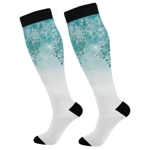 Wusikd Pirate Skulls Compression Socks for Women and Men Circulation Cute Long Socks for Athletic Running 1 - color: Multi 34