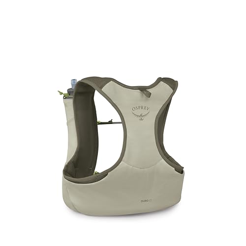 Osprey Duro LT Men's Running Hydration Vest with Hydraulics Soft Flasks - color: Sandy Grey, size: Medium