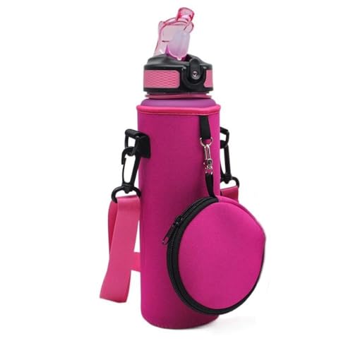 Water Bottle Bag with Headphone Bag Handheld Portable Insulated Water Cup Cover Colorful Earphone Pouch Sports Water Bottle Sleeve Cup