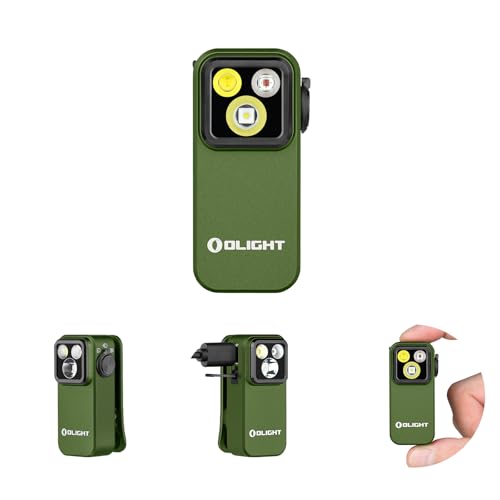 OLIGHT Oclip Pro Rechargeable EDC Clip-on Flashlight, OD Green - color: OD Greeen