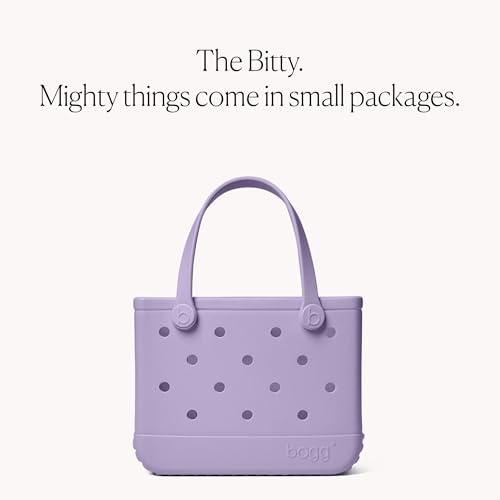BOGG BAG Bitty Small Tote – 11” x 8.5” x 4.5” – Essential Bags for Beach, Pool, Boat, Sports, Tailgating, Cruise, Travel - color: I Lilac You a Lot