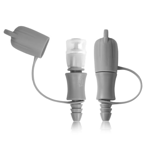 Hydration Bladder Bite Valve Replacement Mouthpiece Fit for Any Water Backpack and Most Brands, with Manual Switch Valve - color: 2 Pack on-off grey