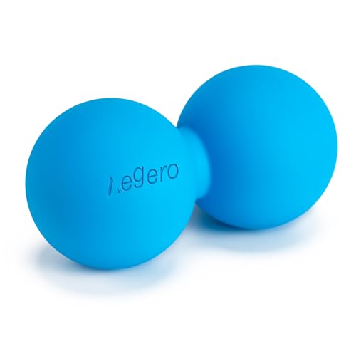 Aegero Peanut Massage Ball-Double Lacrosse Massage Ball (Blue Firm Ball) - color: Blue