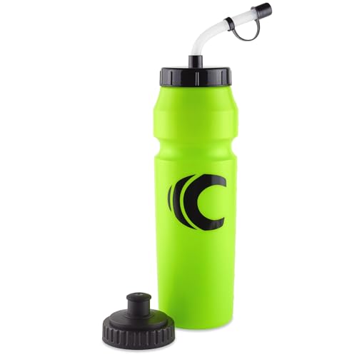 Cannon Sports 1 Liter Sports Water Bottle, 2 Lids, BPA-Free (Lime Green) - color: Lime Green