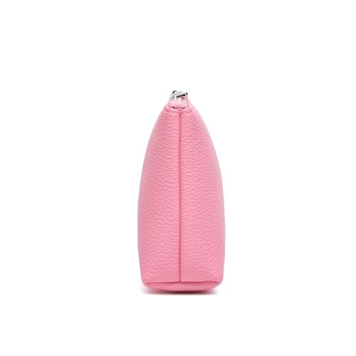Small Makeup Bag for Purse, Leather Cosmetic (Azalea Pink) - color: PU/Azalea Pink