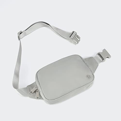 Pander Belt Bag Large 2L, Nylon Fanny Pack Purse for Women and Men with Adjustable Strap - color: Seal Grey