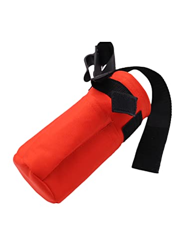 Spray Can Holder, Waterproof Spray Paint Can Holster, Heavy-Duty Spray Bottle Tool Belt Clip with Storage Pockets for Construction, Painting & Land Surveying, Red (Without Zipper)