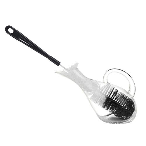 ALINK 16 inch Extra Long Black Bottle Cleaning Brush Cleaner for Washing Narrow Neck Beer/Wine/Thermos, Sport Well/Brewing Bottles/Hummingbird Feeder - color: Black