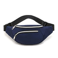 Waist Pack Bag for Men&Women - Fanny Pack for Workout Traveling Running. - color: (Without headphone hole)Dark Blue