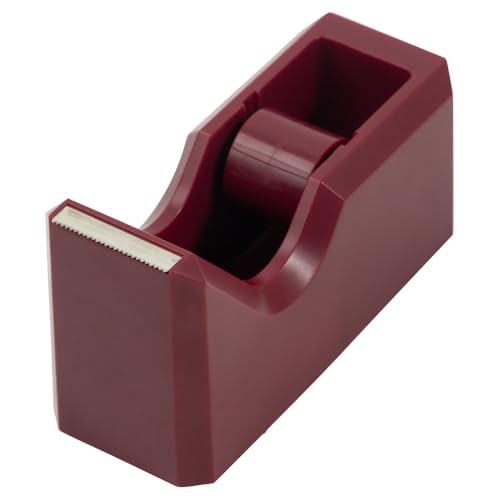JAM PAPER Colorful Desk Tape Dispensers - Burgundy - Sold Individually - color: Burgundy, size: Pack of 1