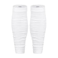 Football Leg Sleeves Scrunch Style Calf Compression Sleeve Men One Size - color: White