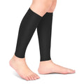 Compression Socks, 20-30mmHg Calf Compression Sleeves, Footless Compressed Socks for Varicose Veins, Shin Splints, Edema Recovery Maternity, Cycling Running Travel, Women & Men - color: Black, size: L