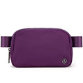 Pander Crossbody Belt Bag for Women and Men, Travel and Everyday Use - color: Dark Magenta