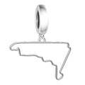 F1&Famous Race Racetrack Charm for Bracelet Necklaces, S925 Sterling Silver Charms, UK Brazil Spain Race Track Charms Jewelry Racing Souvenirs Gift - color: Race Racetrack Q3665