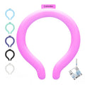 Neck Cooling Tube with Insulated Bag, Reusable PCM Ice Ring, Neck Cooler - color: Rose