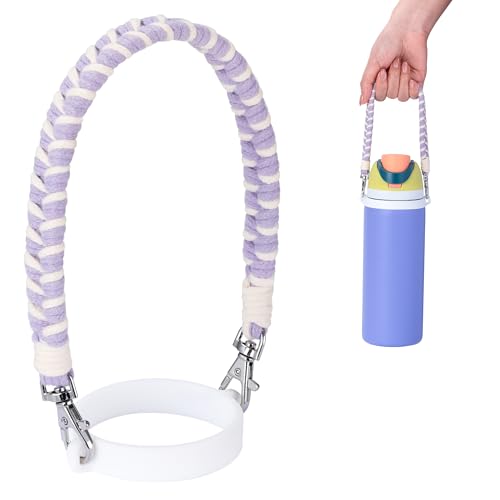 Water Bottle Handle Strap Compatible with Owala & Stanley Cups - color: Purple