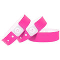 Plastic Party Pink Wristband 100 Pack, Vinyl Wristband for Event - color: Pink