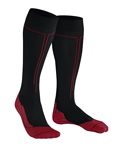 FALKE Men's Impulse Running Socks, Knee High, Stabilizing, 1 Pair - color: Black (Black 3008), size: 6.5-9