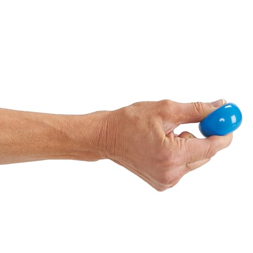 OPTP Mini Balls – Vinyl Air-Filled Self-Massage Ball Set of 2, Blue, 1.5"