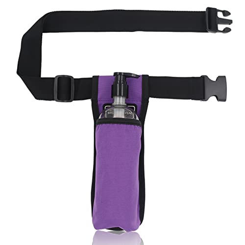 Massage Oil Holster, Adjustable and Durable Massage Holster, Bag only, Bottle not Included - color: purple