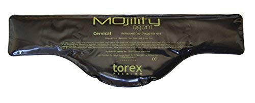 Torex Mojility - Hot and Cold Therapy Flat Pack - Reusable Gel Ice Pack (Cervical Black 2 x 6.5). - size: 1 Count (Pack of 1)