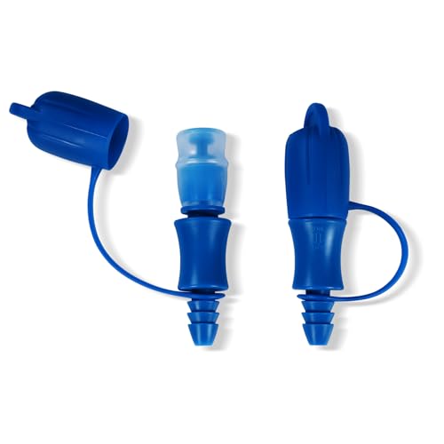 Hydration Bladder Bite Valve Replacement Mouthpiece Fit for Any Water Backpack and Most Brands, with Manual Switch Valve - color: 2 Pack on-off blue
