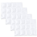 Water Activated Ice Pack Sheets, 4 Pack Reusable Self-Absorbing Freezer Packs, 12-Cell Flexible Gel Ice Packs, 11.2 x 8.3 in, for Coolers, Lunch Bags, Shipping, Cold Compress